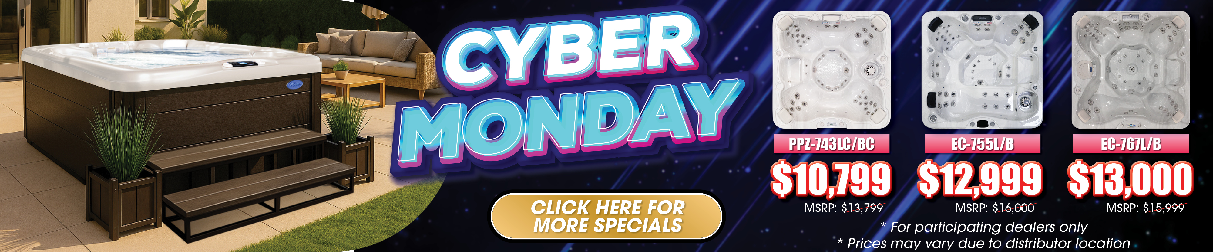 Calspas hot tub being used in a family setting - Warren