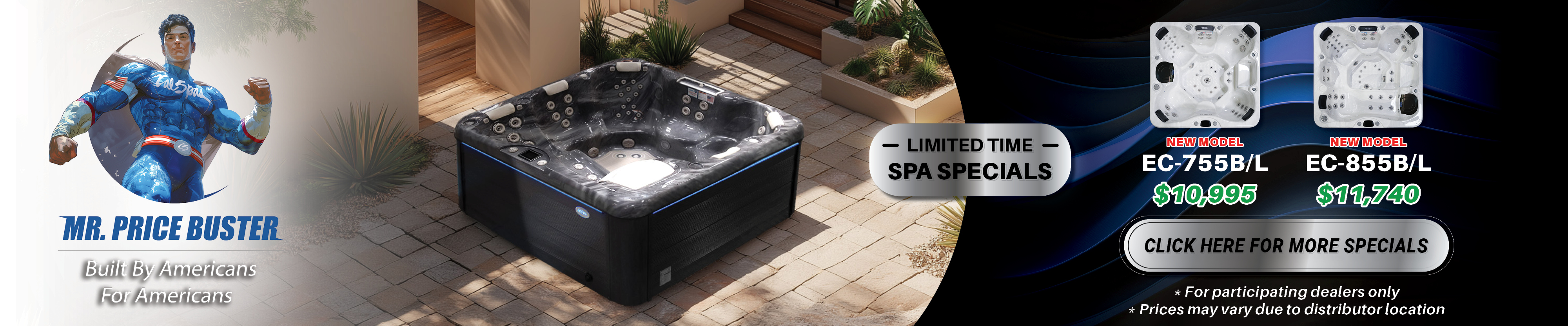 Calspas hot tub being used in a family setting - Warren